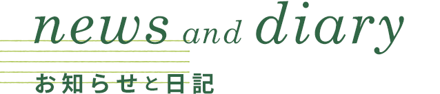 お知らせと日記